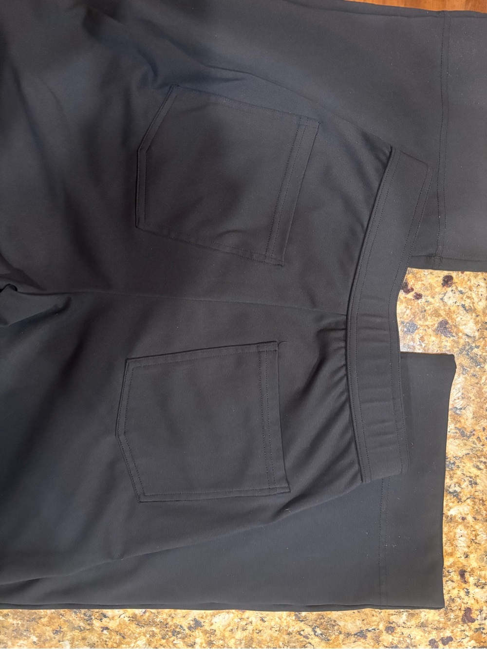 Halara Wide Leg Button-Front Pants in Black - Picture 6 of 6